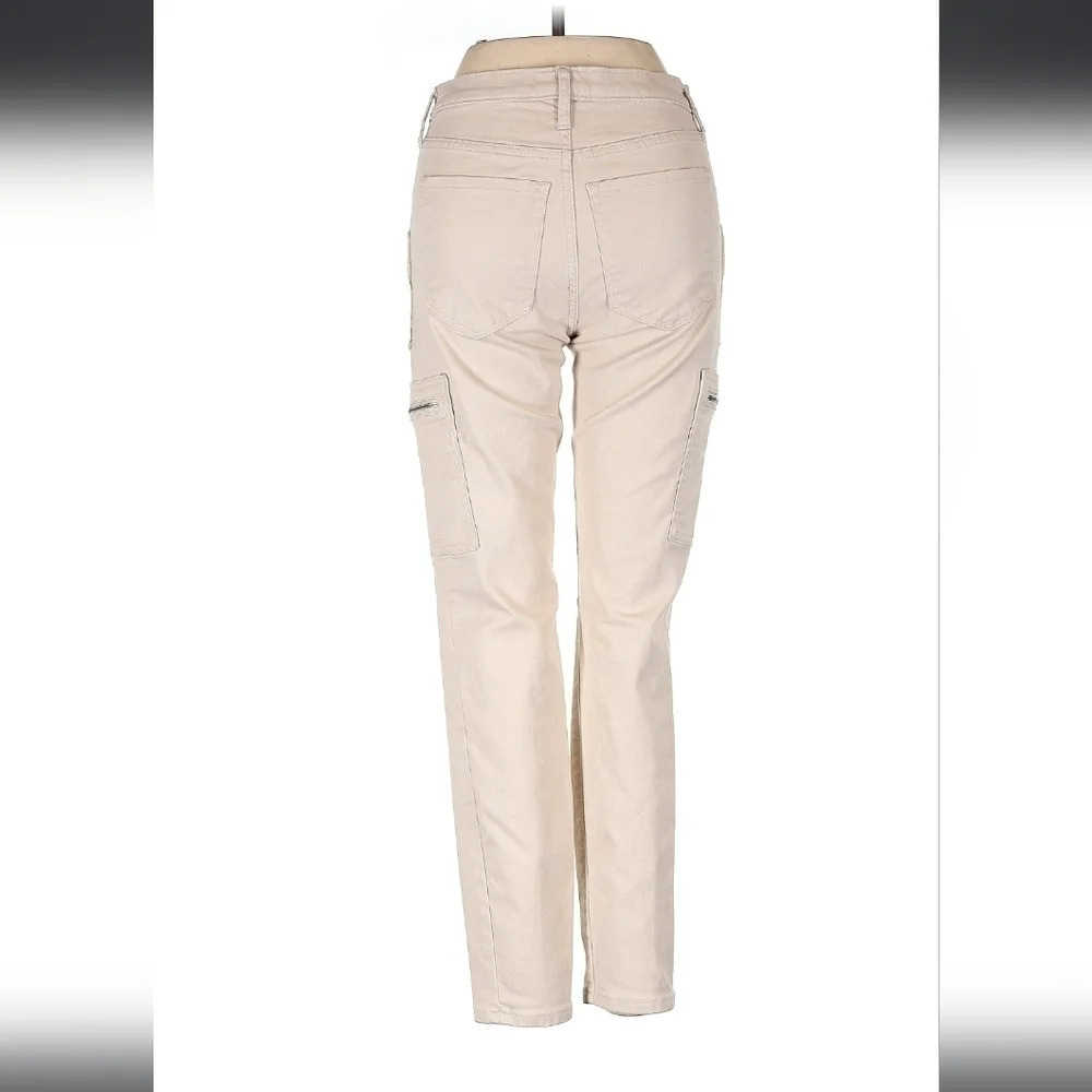 Banana Republic High Rise Cargo Utility Skinny Jean Taupe Cream 29 Petite - Picture 2 of 3